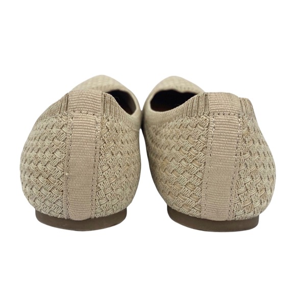 Seychelles Knit Ballet Flats Nesta womens 6.5 Memory Foam Insole Cream - Picture 6 of 10